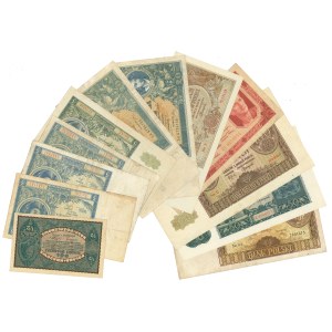 Set of Polish banknotes - 12 pcs.