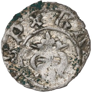 Kazimír III Veľký, denár bez dátumu, Krakov