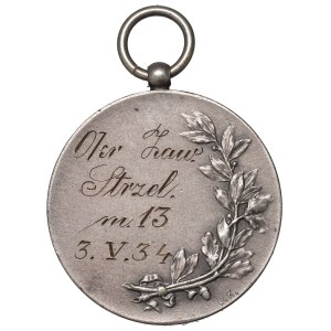 II RP, Medaille des Bezirksschießwettbewerbs 3. Mai 1934
