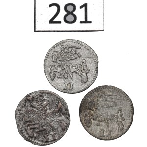 Courland, Gotard Kettler, lot of 2 denarii 1578-79, Mitau