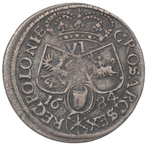 John III Sobieski, Sixpence 1684, Krakow