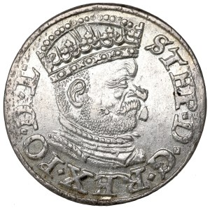 Stephen Bathory, 3 groschen 1586, Riga