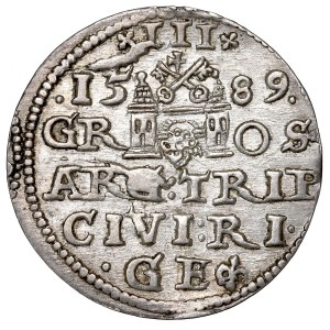 Sigismund III, 3 groschen 1589, Riga