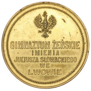 Galicia, Medal of the Słowacki Female Gymnasium in Lviv - 1917