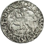 Sigismund II Augustus, half-grosz 1566, Tykocin, large Jastrzębiec - RARE