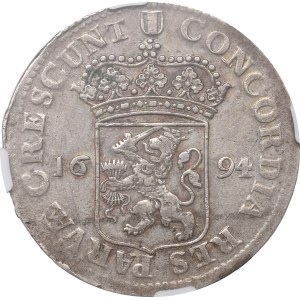 Netherlands, Holland, Silver ducat 1694 - NGC AU50