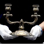 Germany, Silver candelabra MH Wilkens & Sohne, Bremen