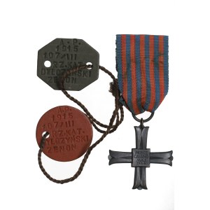 PSZnZ, Krzyż Monte Cassino ze znakami tożsamości