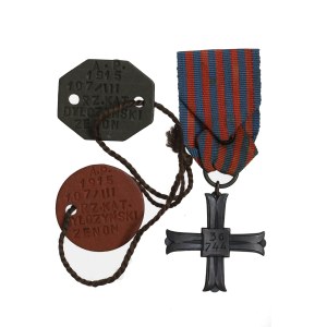 PSZnZ, Krzyż Monte Cassino ze znakami tożsamości