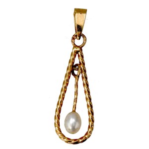 Europe, Gold pendant with pearl