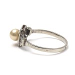 France, Pearl and diamond ring