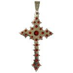 Europe, Gold filigree cross with garnets