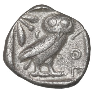 Grécko, Attika, Atény, Tetradrachma asi 440-404 pred n. l. - Sova