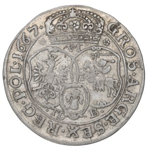 John II Casimir, 6 groschen 1667, Bromberg