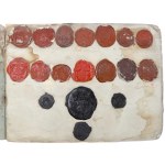 Collection of stamps in lacquer - mainly Poland and Russia - 137 pieces.