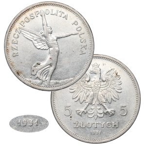 II RP, 5 Zloty 1931 Nike - RARE