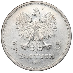 II RP, 5 Zloty 1931 Nike - RARE