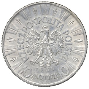 II Republic of Poland, 10 zloty 1939 Pilsudski