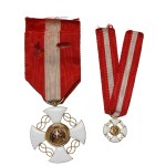 Italy, Knight's Cross of the Order of the Crown of Italy in box with miniature