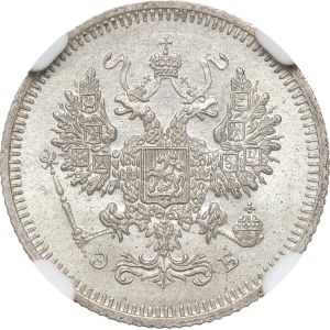 Russia, Nicholas II, 10 kopecks 1908 - NGC MS65