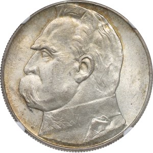 II Republic of Poland, 10 zloty 1939 Pilsudski - NGC MS64
