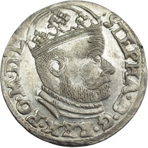 Stefan Batory, Trojak 1585, Olkusz, GH - EXCELLENT