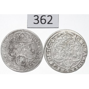 John II Casimir, Set of six coins, 1660–64