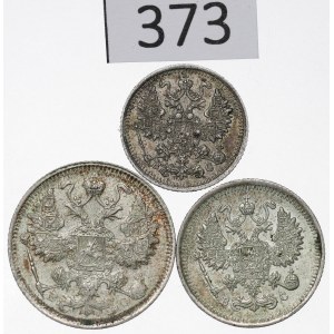 Russia, Nicholas II, Lot 5-15 kopecks 1915