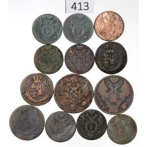 Poland Under Foreign Rule: Set of Groszy Coins