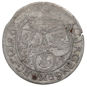 John II Casimir, 6 groschen 1662, Lviv
