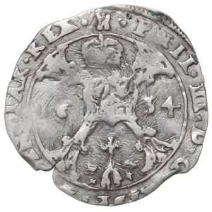 Spanish Netherlands, Tournai, Philip IV, 1/4 Patagon 1634