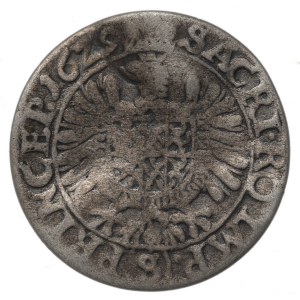 Bohême/Silésie, Albrecht von Wallenstein, 3 kreuzer, 1629, Żagań