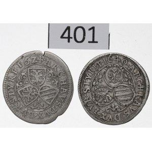 Austria, Lot 3 kreuzer 1624-40