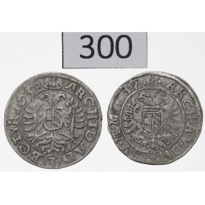 Austria, Lot 3 kreuzer 1637-38