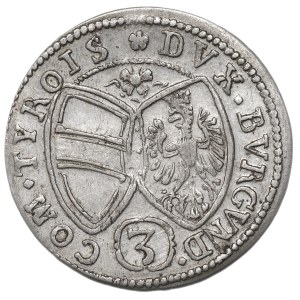 Austria, regent Ferdinand Carol, 3 kreuzer 1650, Hall