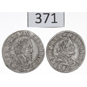 Austria, Lot 3 kreuzer 1630-45