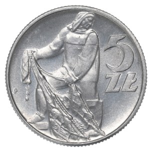 Volksrepublik Polen, 5 Złoty, 1960, Fischer