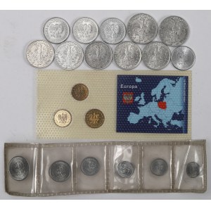 The People's Republic of Poland and the Third Republic of Poland, Set of Small-Denomination Coins