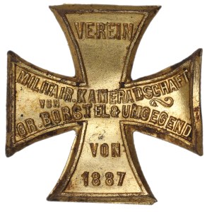 Germany, Saxony, Cross of the Veterans' Society of Borstel and the surrounding area