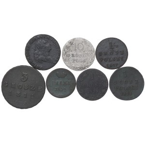 Poland Under Foreign Rule, Set of Small-Denomination Coins
