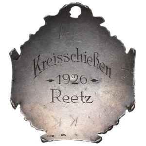 Recz, Choszczno County, Shooting Award Badge 1926