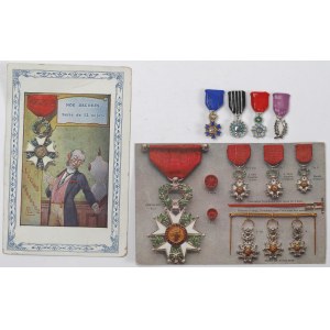 France, Set of miniature images of decorations