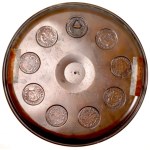 PRL, Hanging tray with images of Gdańsk and Elbląg coins