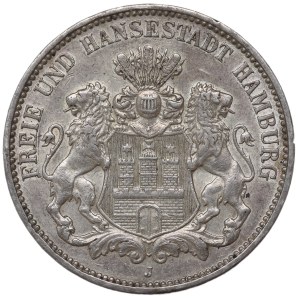 Germany, Hamburg, 3 mark 1914