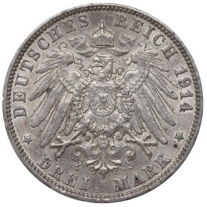 Germany, Hamburg, 3 mark 1914