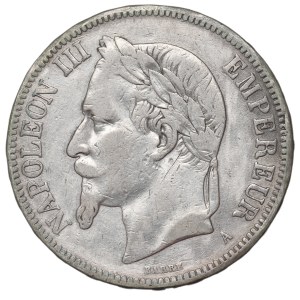 France, 5 francs 1870 A