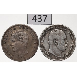 Germany, Lot of 2 marks 1876-1906