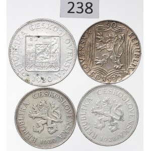 Czechoslovakia, Lot 5-50 korunas 1928-49
