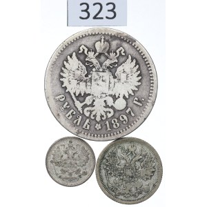 Russia, Lot of 5 kopecks-1 ruble 1881-97