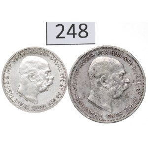 Austria, serie da 1-2 corone del 1913